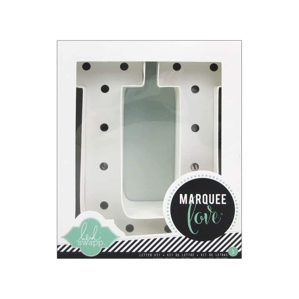American Crafts Letter Kit Unisex OS White NEW Heidi Swapp Marquee Love Letter U